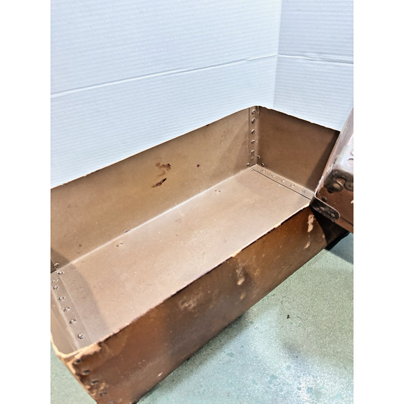 Vintage Military "LAUNDRIPAK" Mailing Laundry Hard Shell Box/Case w/ label - Picture 14 of 16